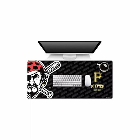 YOUTHEFAN 35.4 x 15.7 in. Pittsburgh Pirates Logo Series Desk Pad 1900874